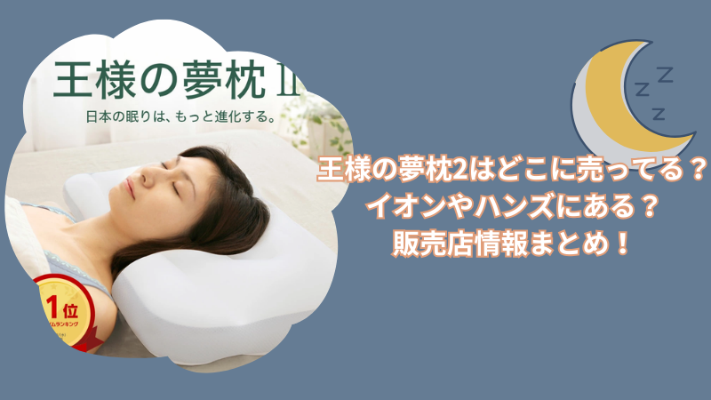 王様の夢枕2はどこに売ってる?イオンやハンズにある?販売店情報まとめ!